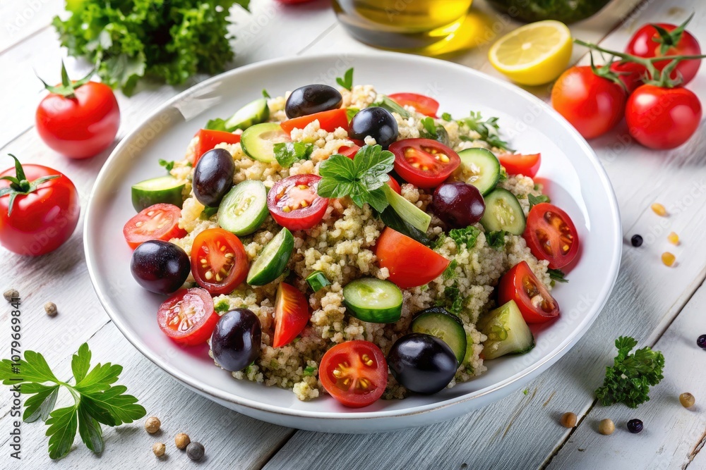 Fresh Cherry Tomato Mediterranean Quinoa Salad with Vibrant Colors and Healthy Ingredients for Delicious Meal Prep | Perfect for Summer Dishes, Vegan Salad Lovers, and Nutritious Recipes Fresh Cherry Tomato Mediterranean Quinoa Salad with Vibrant Colors and Healthy Ingredients for Delicious Meal Prep | Perfect for Summer Dishes, Vegan Salad Lovers, and Nutritious Recipes