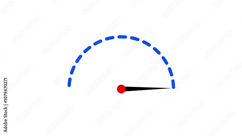 Speed miter icon animated on a white background. Speed miter icon animated on a white background.