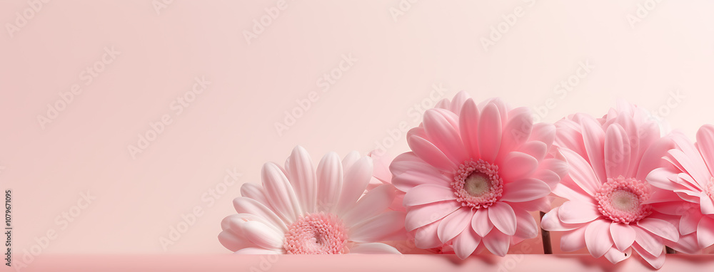 Beauty pink flower on pink background Beauty pink flower on pink background