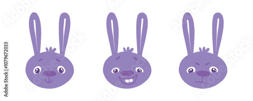  rabbit  set emotions