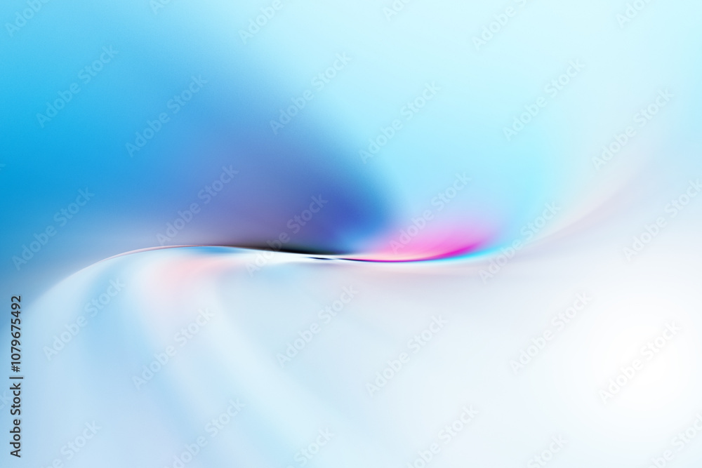 Naklejka premium Bright abstract dynamic line curve soft light gradient colorful on blue pastel background design for graphics pattern web illustration technology smart digital backdrop wallpaper banner poster