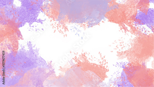 Abstract pink watercolor background.Hand painted watercolor. vector