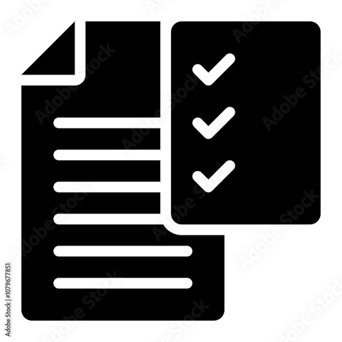 data retention, data, information, check list, testing, rules, to do, task list solid or glyph icon