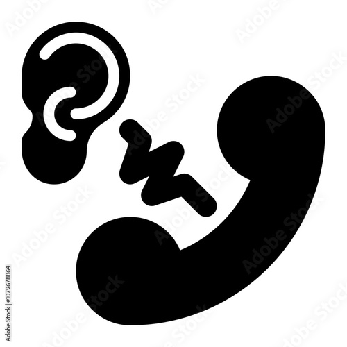wiretapping, eavesdropping, calling, phone call, listening, wiretap solid or glyph icon