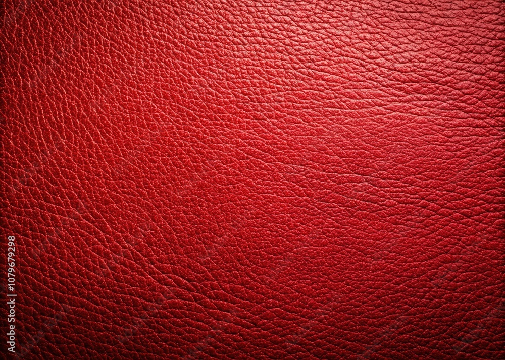Fototapeta premium Red Leather Texture Background with Copy Space for Design Projects, Fashion, and Luxury Themes, Ideal for Marketing, Websites, and Print Media