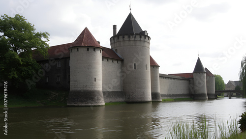 Vodni kasarna, stredoveke opevneni mesta, Olomouc, Ceska republika / water casern, medieval town fortification, Olomouc, Moravia, Czech republic photo