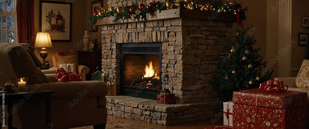 Cozy Christmas Fireplace Cozy Christmas Fireplace
