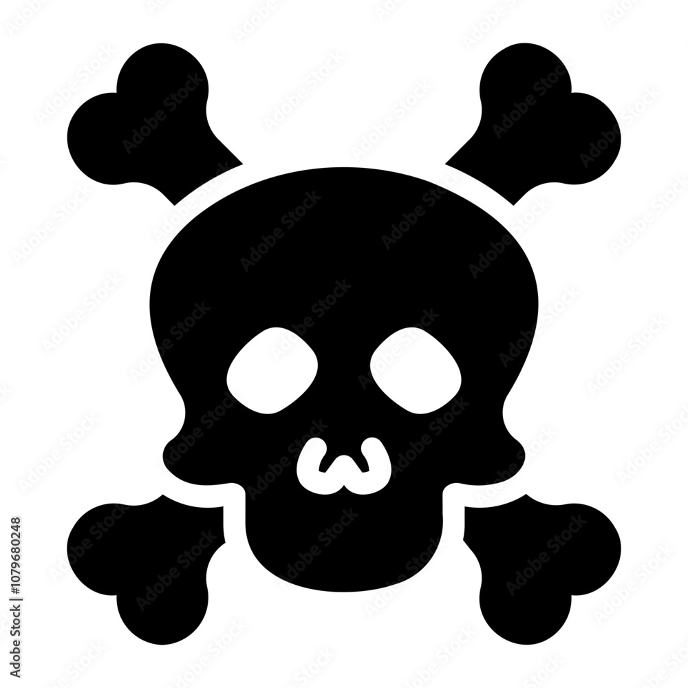 Fototapeta premium dangerous Solid icon