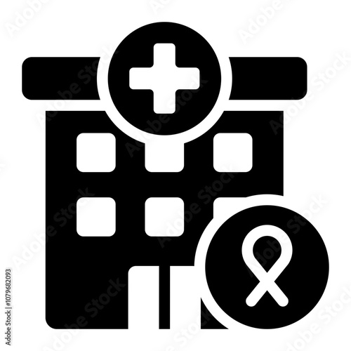 Cancer Hospital glyph icon