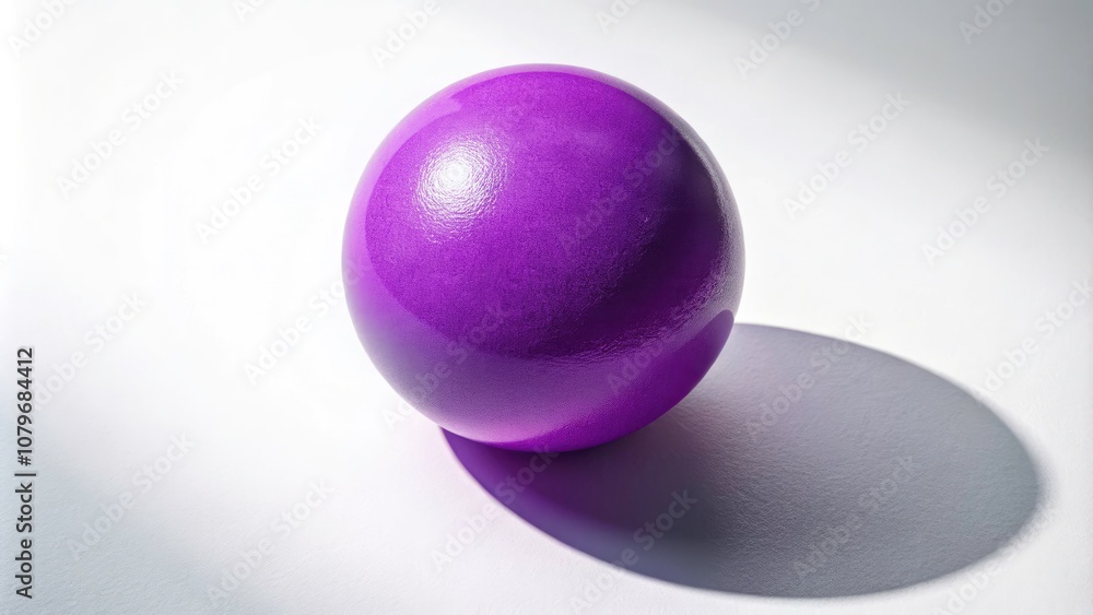Stunning Drone Photography of a Vibrant Purple Ball on a Clean White Background for Modern Art and Minimalist Design Inspiration Stunning Drone Photography of a Vibrant Purple Ball on a Clean White Background for Modern Art and Minimalist Design Inspiration