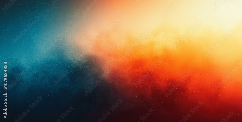 Fototapeta premium Teal Orange Black Gradient Background with Grainy Texture Effect for Poster Banner Landing Page Design