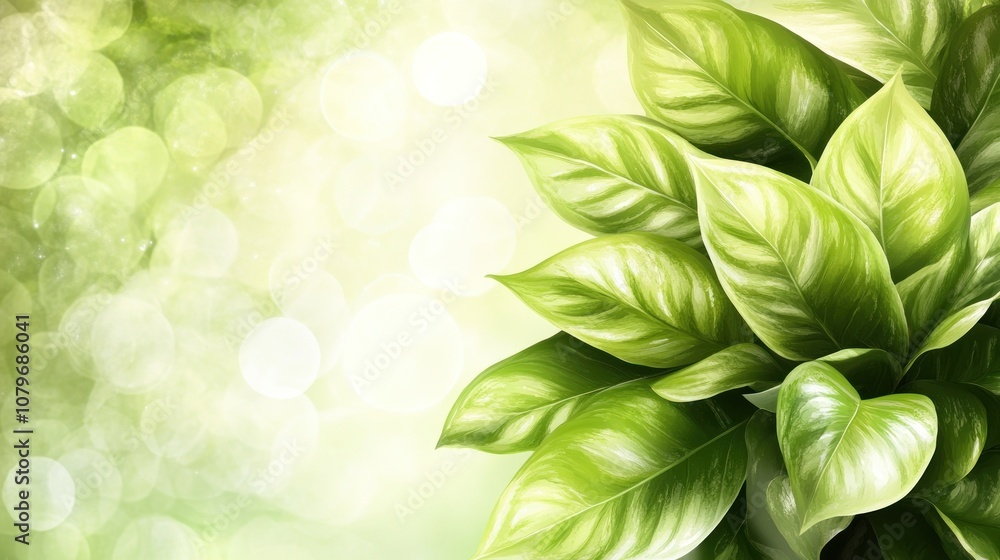 A close-up of vibrant green leaves against a soft, blurred background. A close-up of vibrant green leaves against a soft, blurred background.