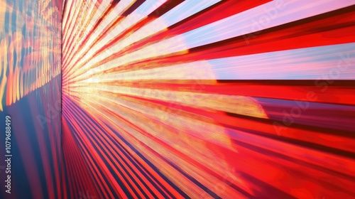 Dynamic abstract rays mesmerizing patterns