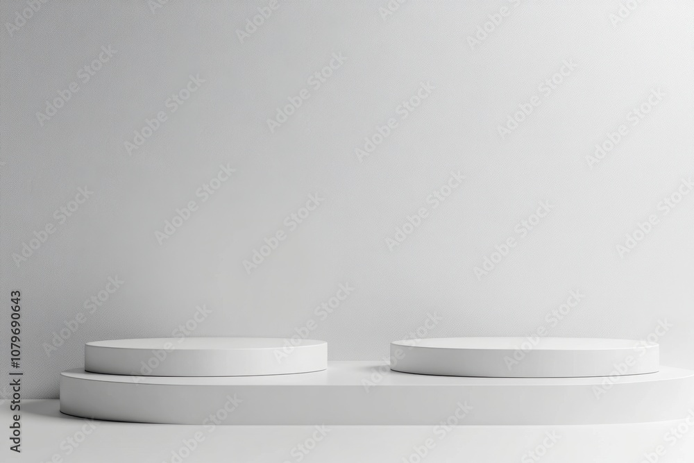 Minimalist White Product Display Platform Minimalist White Product Display Platform