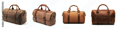 Stylish leather bags in various shapes ideal for travel, fashion, and everyday use. Durable and elegant design.