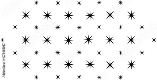 set of sparkle glitter template.