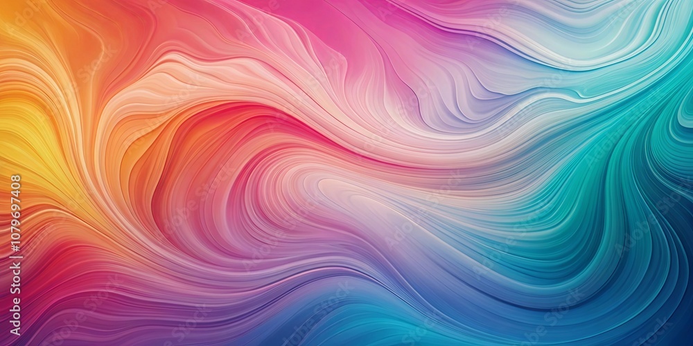 Abstract Swirling Color Waves Abstract Background with Curved Lines and Vivid Hues Abstract Swirling Color Waves Abstract Background with Curved Lines and Vivid Hues