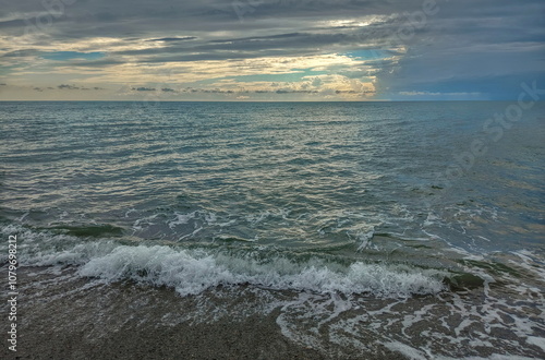 waves on the beach