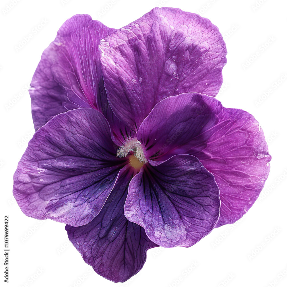 A purple violet isolated on a transparent background A purple violet isolated on a transparent background