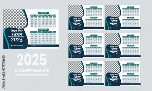 2025 Calendar Featuring Contemporary Aesthetics