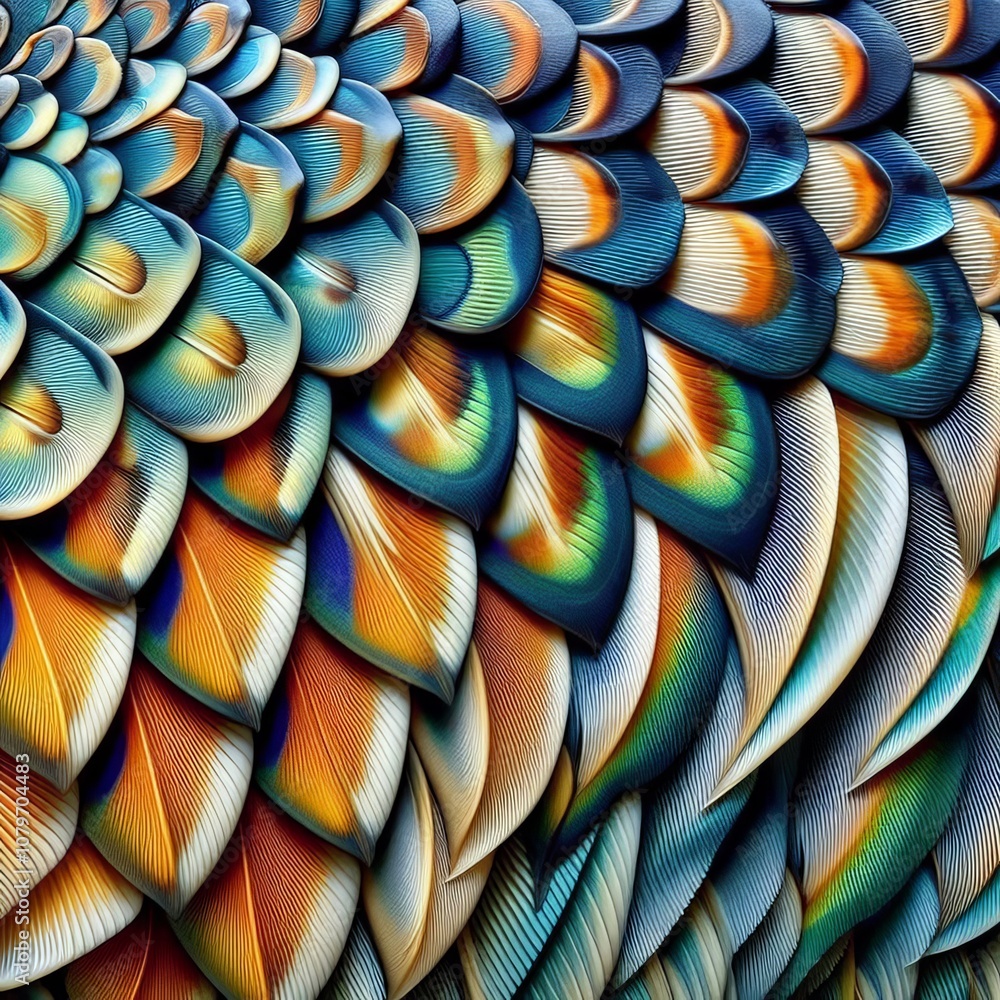 Fish Scale Detail A detailed view of the scales on a fish showca Fish Scale Detail A detailed view of the scales on a fish showca