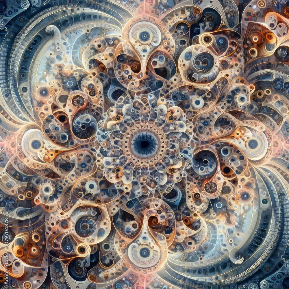 Fractal Fusion II Intricate self similar patterns merge and dive Fractal Fusion II Intricate self similar patterns merge and dive