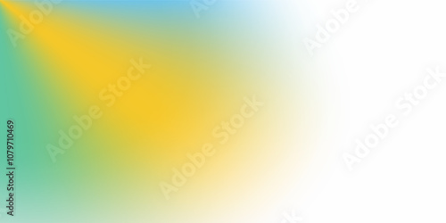 Abstract blurred gradient mesh background in blue and yellow colors of national flag of Ukraine. Poster or banner template