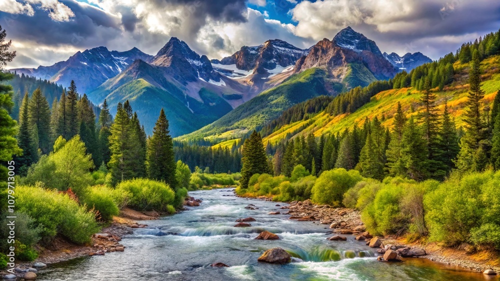 Fototapeta premium river in the mountains