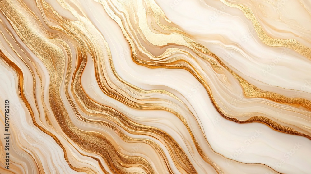 Gold fluid art marbling Concept. Flowing Gold Marbling Pattern on Soft Background Gold fluid art marbling Concept. Flowing Gold Marbling Pattern on Soft Background