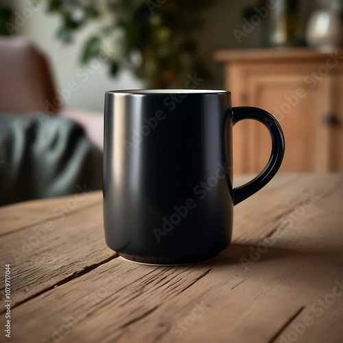 High-Quality Black Mug Mockup for Branding & Design