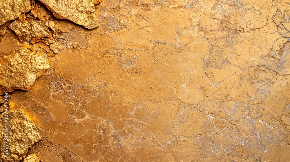 Fototapeta premium Golden marble Concept. Shimmering Gold Marble Background Texture