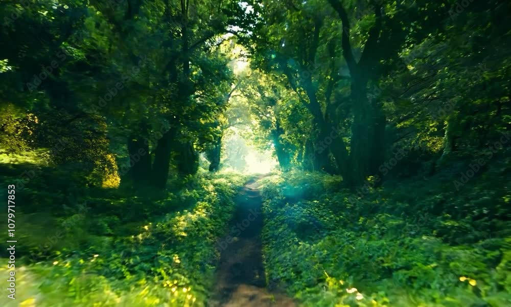 Portal to another world in a secluded grove Portal to another world in a secluded grove
