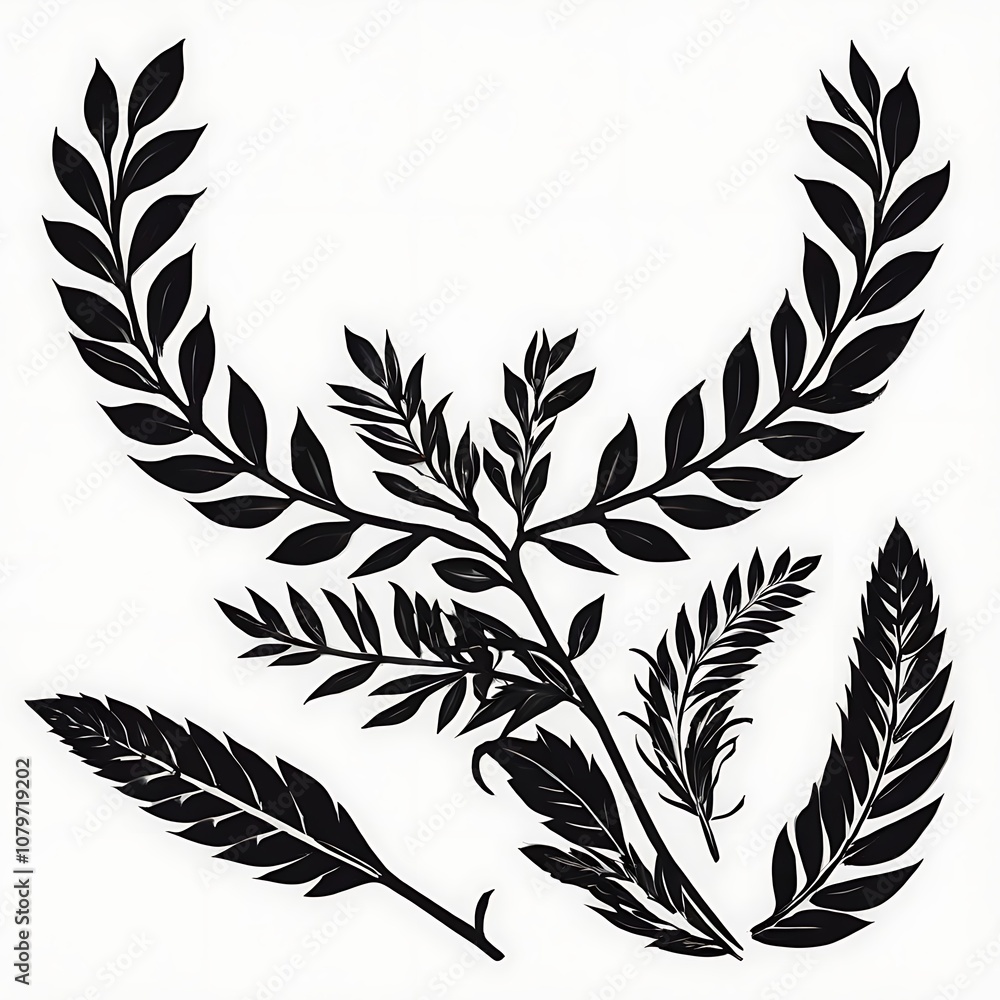 laurel wreath set laurel wreath set