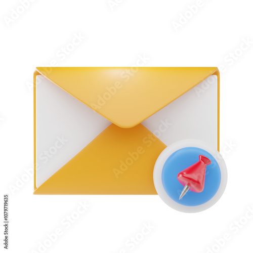 pin email 3d icon and illustration Free Download pin email 3d icon and illustration - GFXLoad