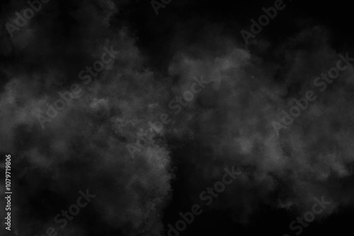 Creeping Shadows Black Background Smoke Effects