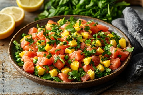 Salmon, Mango, and Pea Salad: A Delicious and Easy Recipe