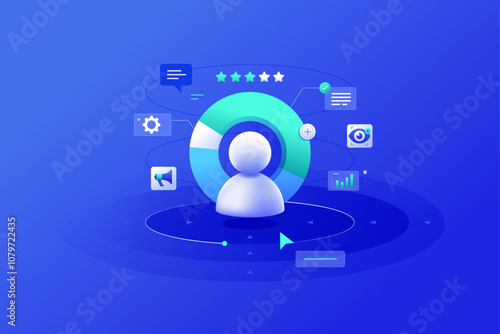 Customer Centric Marketing concept illustrations