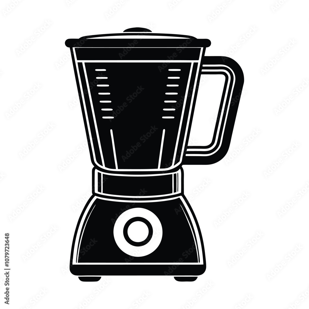 blender silhouette vector illustration on a white background blender silhouette vector illustration on a white background