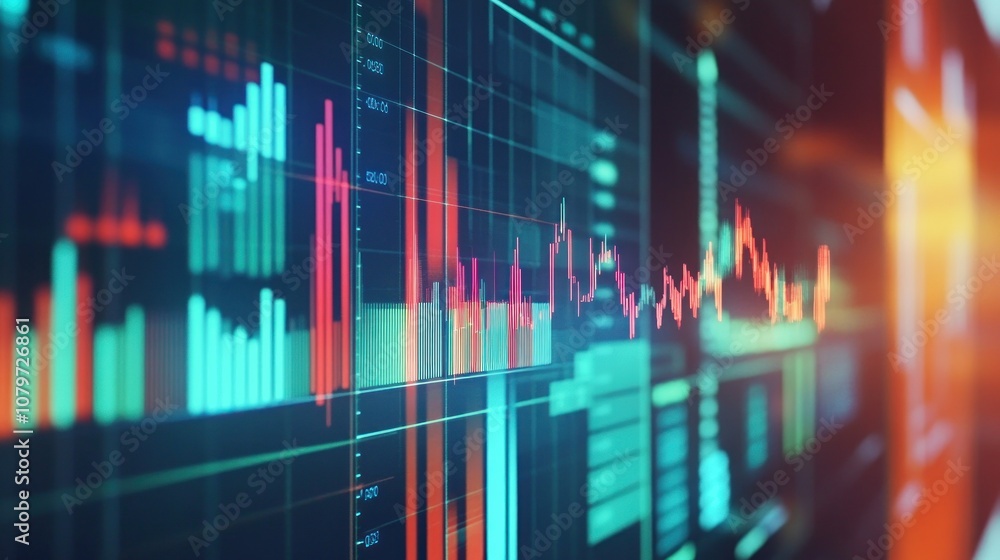 Bar analysis digital display of screen company business financial market development background wallpaper AI generated image Bar analysis digital display of screen company business financial market development background wallpaper AI generated image