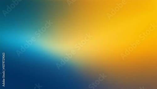 Abstract background, Indian yellow and Indigo gradient background with light leak and grainy texture.