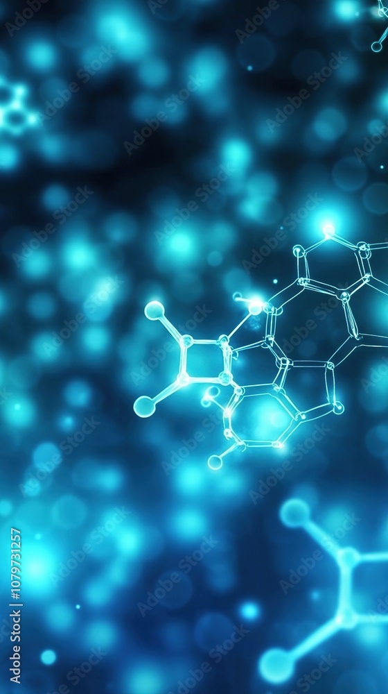 Abstract Hexagonal Background in Light Blue for Medical Technology Demonstration, Featuring Creative Design Elements and Artistic Patterns. This Scene Captures the Essence of Biology and Innovation in Abstract Hexagonal Background in Light Blue for Medical Technology Demonstration, Featuring Creative Design Elements and Artistic Patterns. This Scene Captures the Essence of Biology and Innovation in