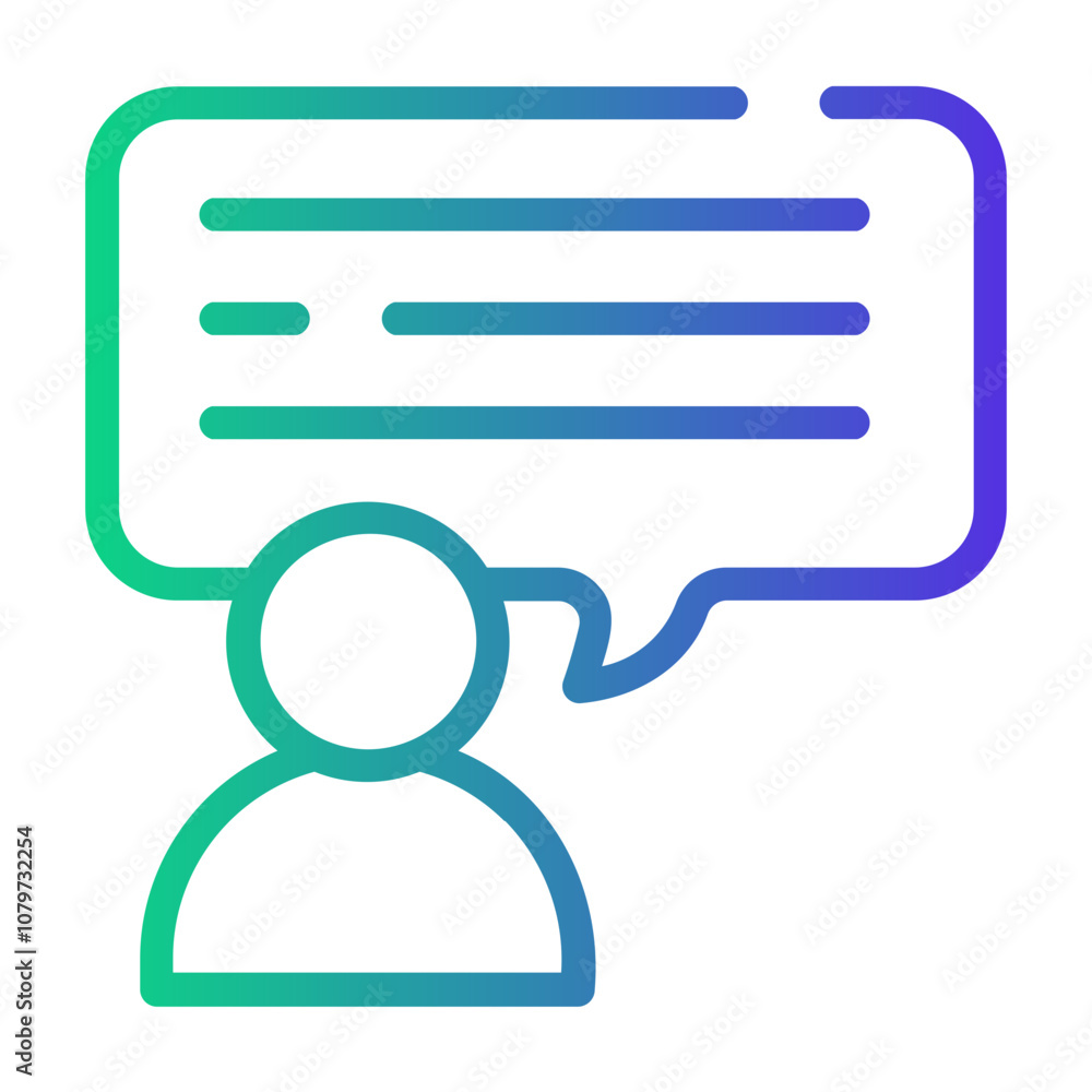seminar Line Gradient Icon seminar Line Gradient Icon