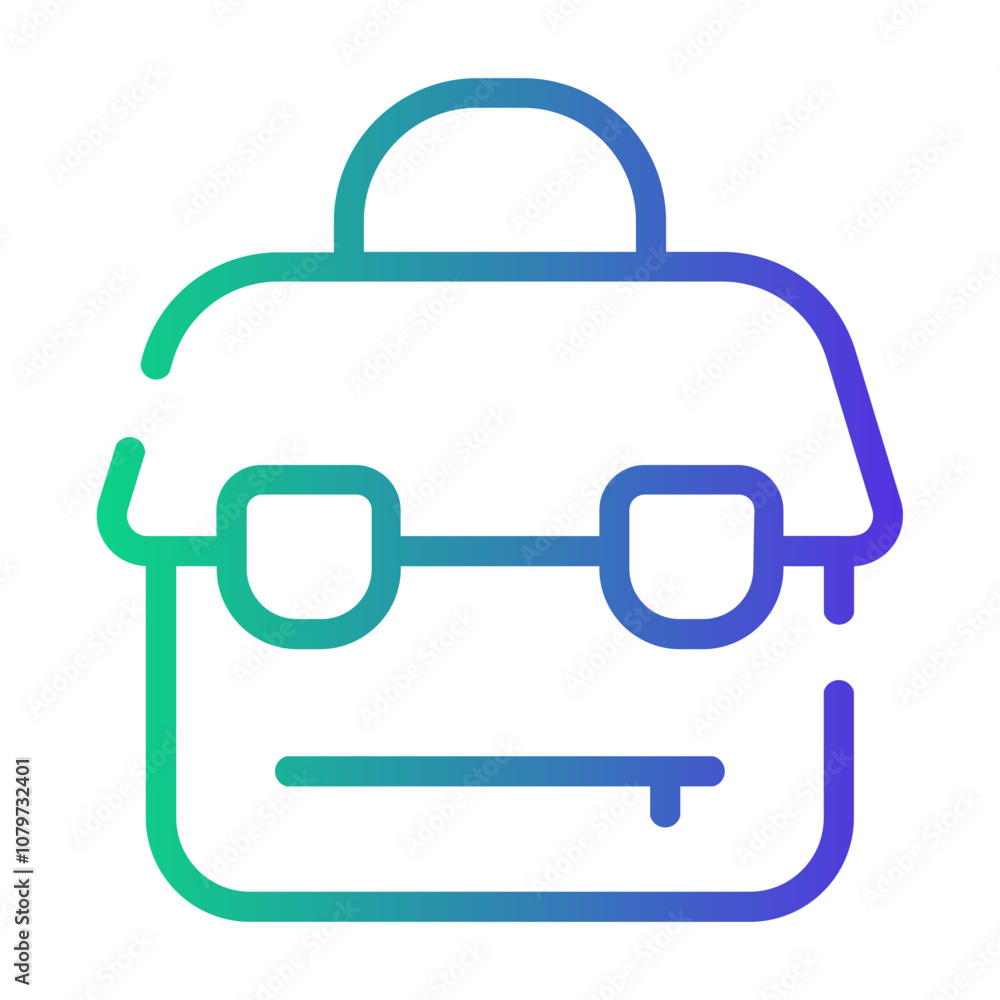 briefcase Line Gradient Icon briefcase Line Gradient Icon