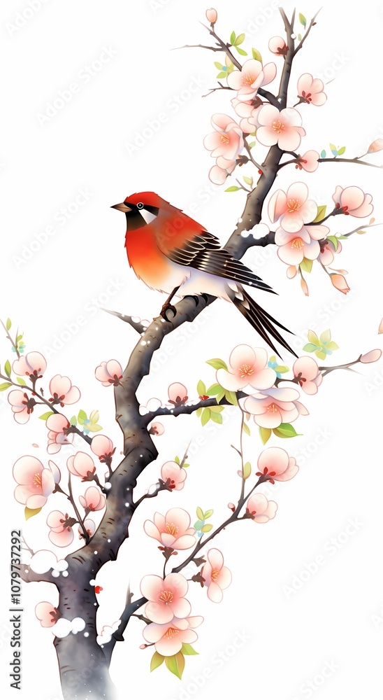 Fototapeta premium scarlet ibis bird