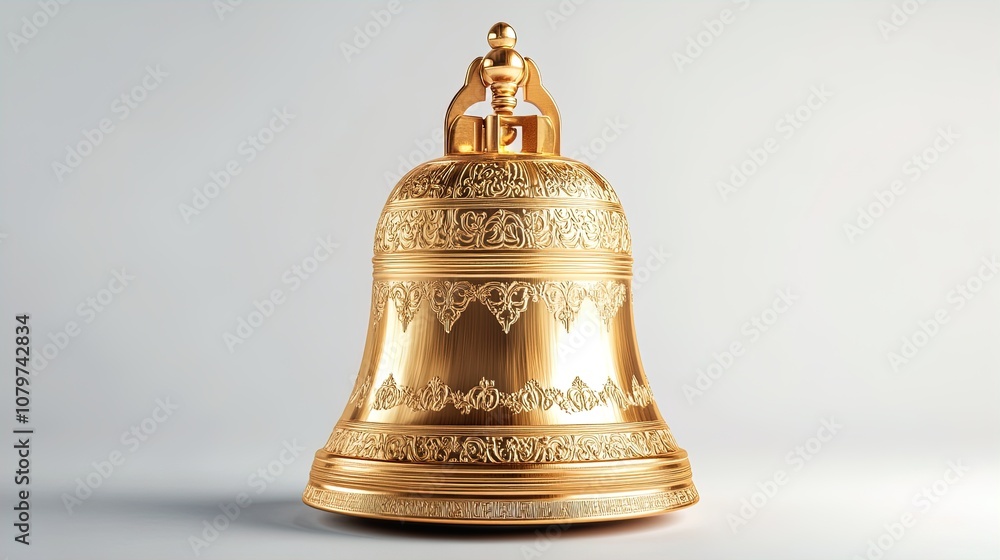 Stunning Large Golden Bell Poster: Polished Finish with Intricate Details - A Cultural Symbol of Celebration, Perfect for Sports Interiors and Festive Decor! Stunning Large Golden Bell Poster: Polished Finish with Intricate Details - A Cultural Symbol of Celebration, Perfect for Sports Interiors and Festive Decor!