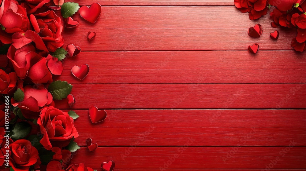 Realistic valentine's day background with generative ai Realistic valentine's day background with generative ai