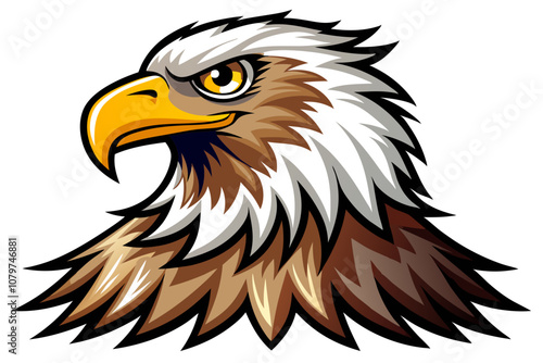 Majestic Eagle | isolated vector illustration on white background