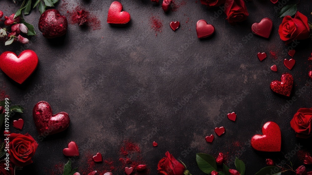 Realistic valentine's day background with generative ai Realistic valentine's day background with generative ai