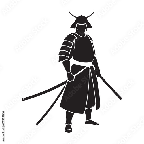 illustration Samurai of a person with sword