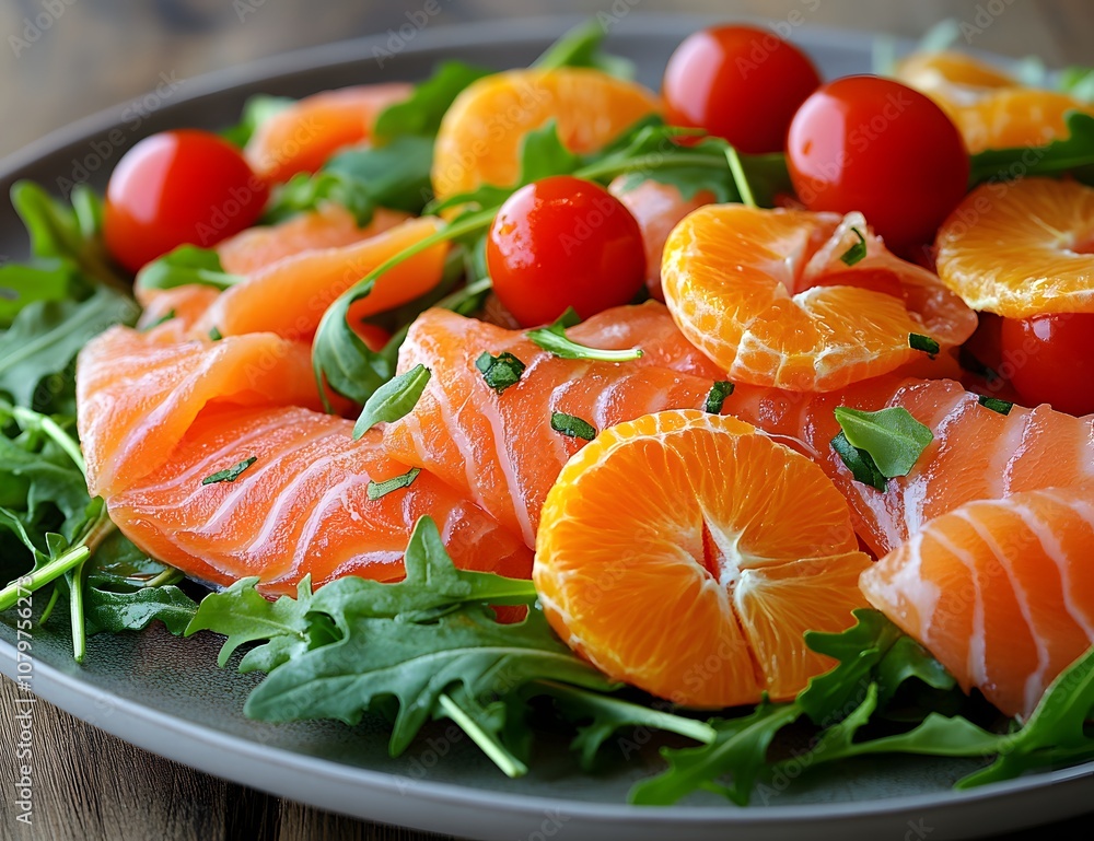 salmon steak with vegetables salmon steak with vegetables
